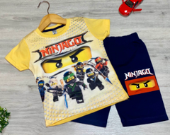 Дитячий літній костюм "Ninjago" для хлопчиків (98; 104; см), трикотаж, з малюнком